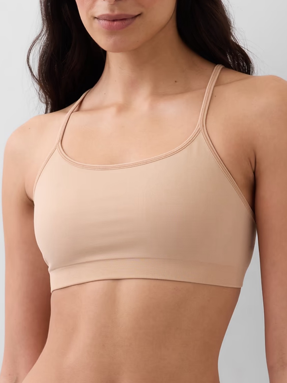 Gap Body Seamless Racerback bralette Blush beige Size XXL New with tag